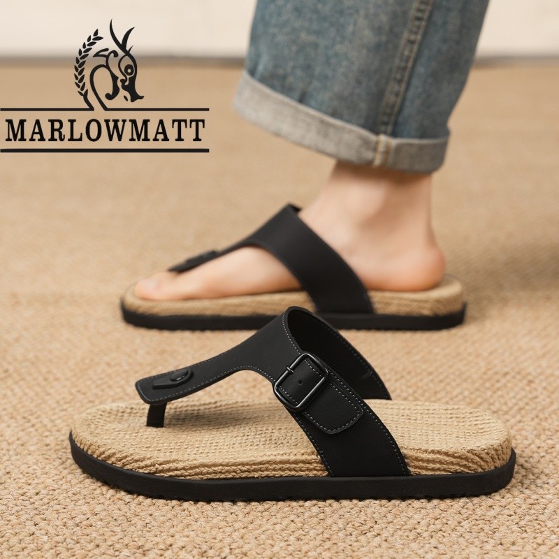 รองเท้าแตะผู้ชาย Marlowmatt | กันลื่น กันน้ํา อ่อนนุ่ม | แฟชั่นรองเท้าแตะสไตล์ใหม่