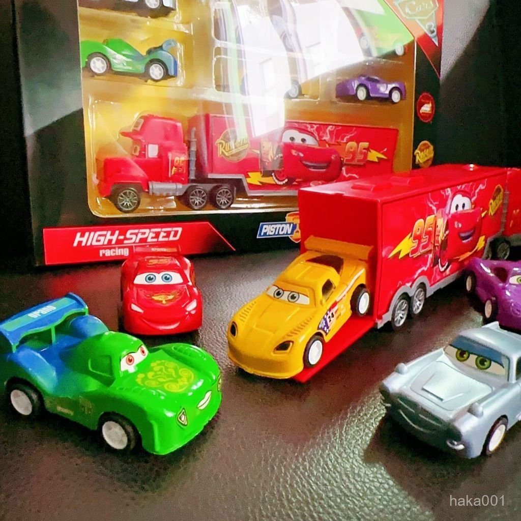 Lightning McQueen ของเล่นเด็ก Racing Story รถ Lightning McQueen Storm ชุด Boy เลื่อน Die ฟันดึงกลับเ