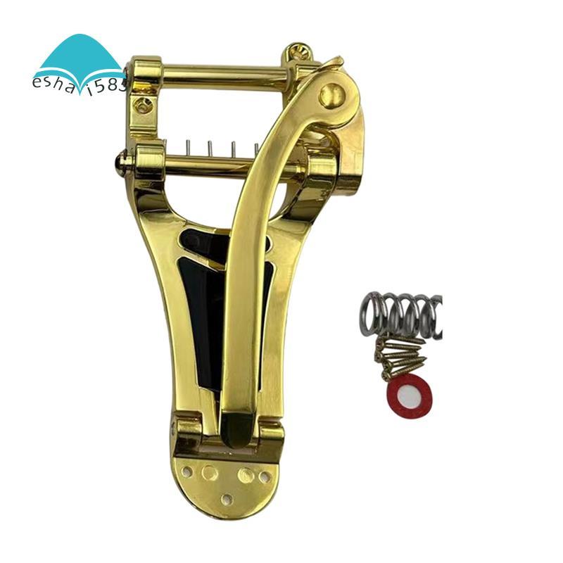 Eshai585Gold LP Vibrato Tailpiece String Tremolo Bridge สําหรับกีตาร์ไฟฟ้าแขน Vibrato ใช้งานง่าย