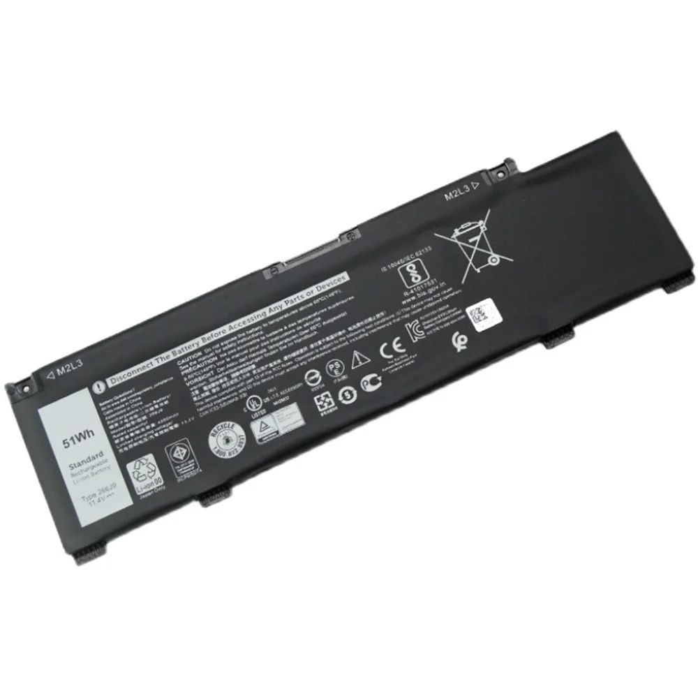 Suitable for Dell G3 3700 3790 3779 266J9 72WGV W5W19 laptop battery