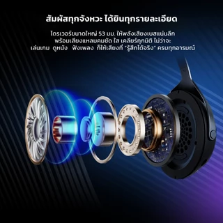 FANTECH รุ่น WHG07 ORBITA Wireless Headset หูฟังไร้สาย หูฟังบลูทูธ ระบบเสียงเซอร์ราวด์ เสียงดี แบสแน่น