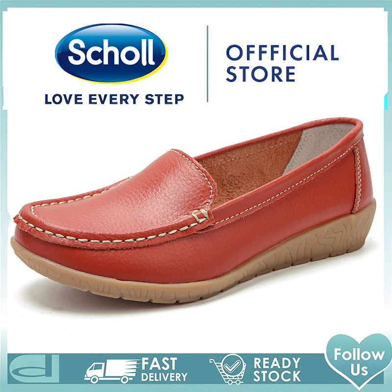 women shoes Women's scholl leather shoes sandal scholl ladies shoes Kasut wanita scholl women Korean