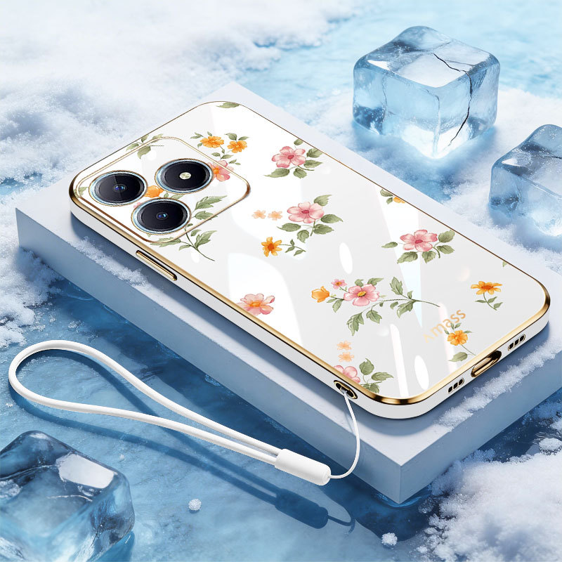 VRQR สําหรับ Oppo Realme C53 C51 C63 C61 Realme หมายเหตุ 50 60X 60 70T 70 4G Narzo N53 N63 N61 ดอกไม