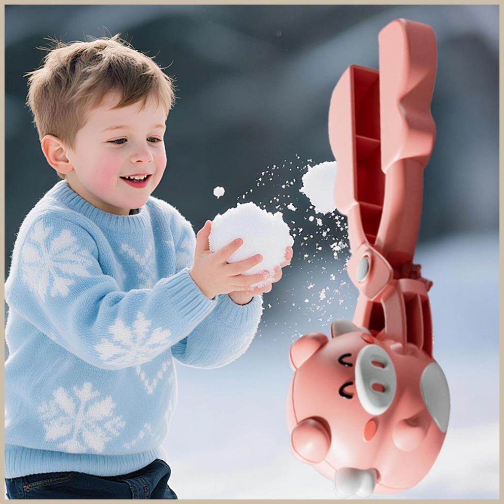 Snow Ball Maker น่ารักสัตว์รูปคลิปไก่ Snow Ball ต่อสู้ของเล่นสําหรับเด็กวัยหัดเดินชายหญิงผู้ใหญ่กลาง