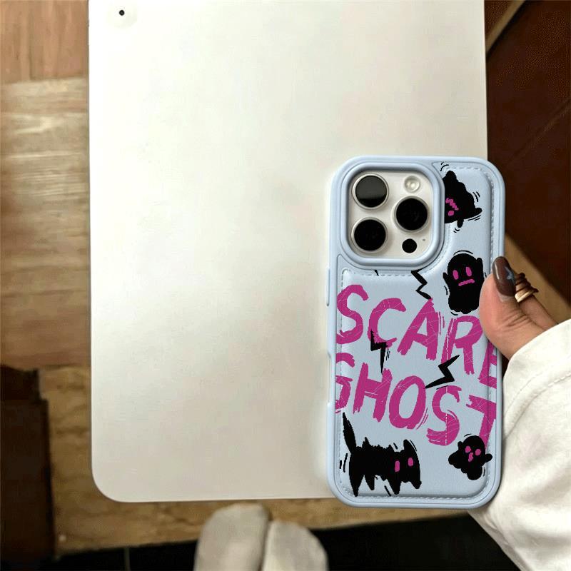 Ghost Doodle สําหรับ 16 iPhone 17Air Bread Case 14/13/11Pro
