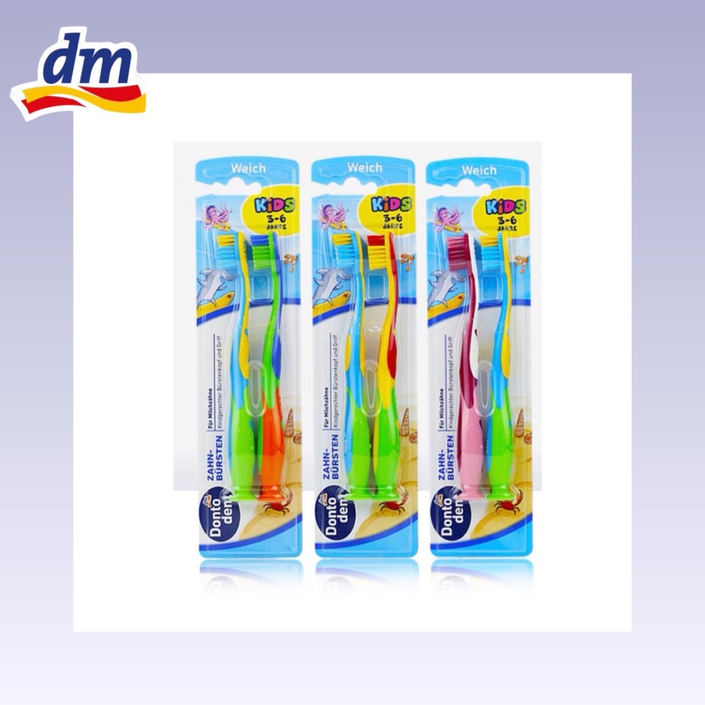 Spot Goods#Germany dm Children's toothbrush dontodent Dontuo Children's Toothbrush3-6For ages 10 and