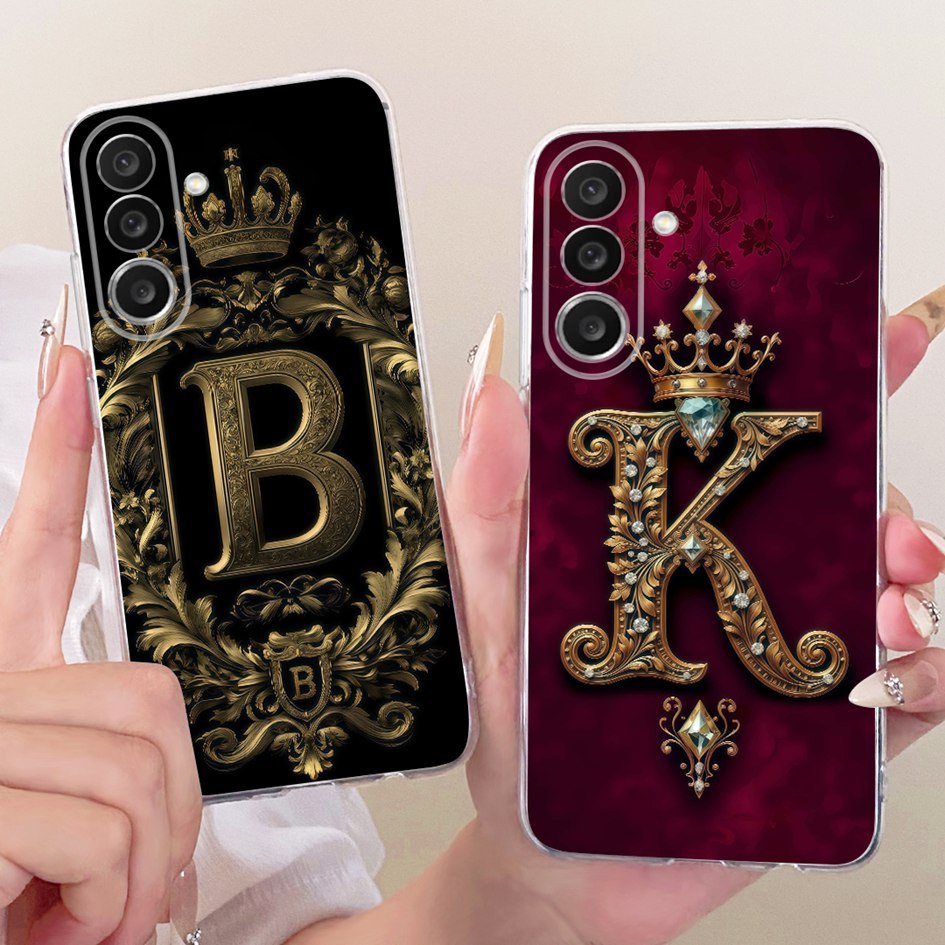 สําหรับ Samsung Galaxy M56 M36 5G กรณี SM-M366B SM-M566B แฟชั่นตัวอักษรเริ่มต้นซิลิโคนอ่อนนุ่มเคสโทร