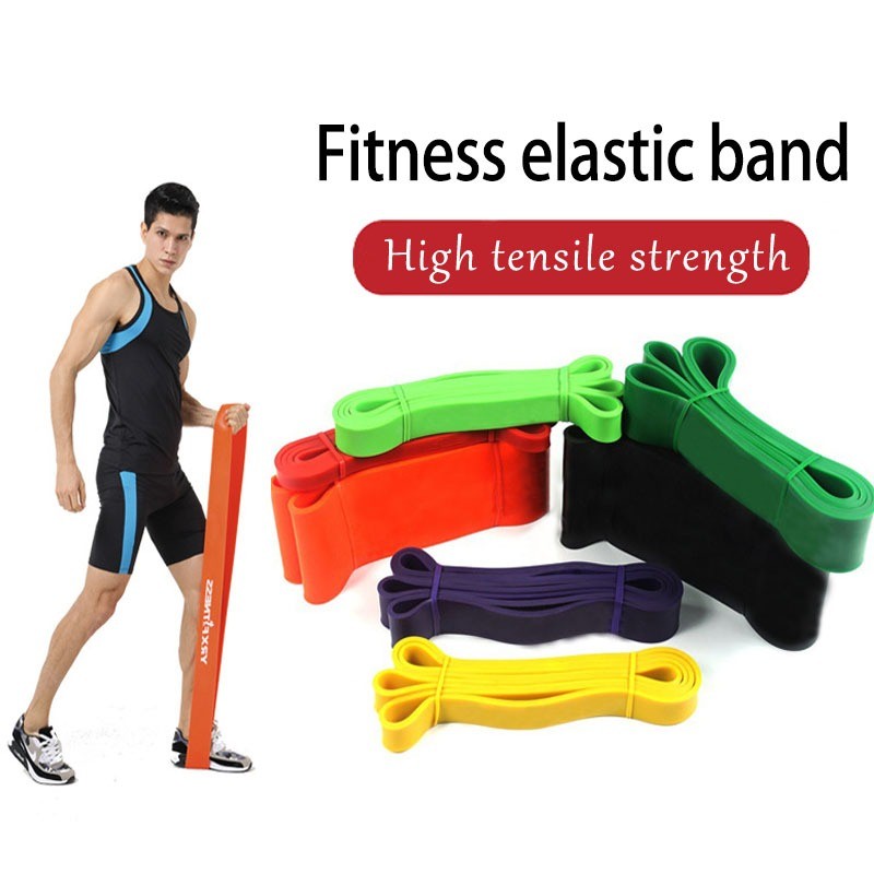 ยางยืดออกกำลังกาย resistance band ยางยืด มี 4 ระดับแรงต้าน ออกกำลังกายได้ทุกส่วน