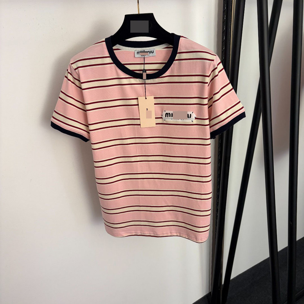 XCXP Mi//iu Elegant slim-fit dopamine sweet style hot girl outfit with letter patches and striped sh
