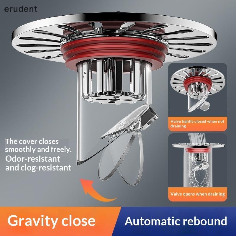 Erudent ใหม่ Anti Odor Floor Drain Core ที่ถอดออกได้แมลงป้องกันท่อระบายน้ํา Blander Shower Drainer ห