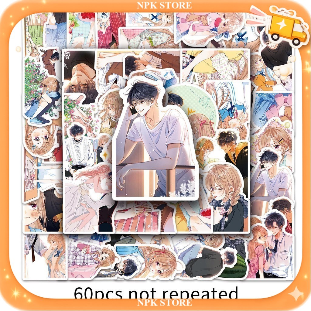🔥🇹🇭พร้อมส่ง🇹🇭🔥 60แผ่น Hidden love แอบรักให้เธอรู้ ซีรีย์  Sticker กันน้ำ DIY Waterproof