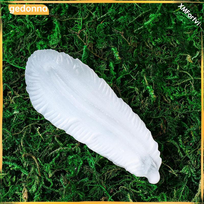 [gedonna] Selenite Stone Bowl Feather Shape Collection แผ่นหลวมโมร็อกโกตกแต่ง