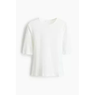 H&M(เอชแอนด์เอ็ม) เสื้อยืดผ้าจุดพอยต์เทล ผู้หญิง 1338440_1