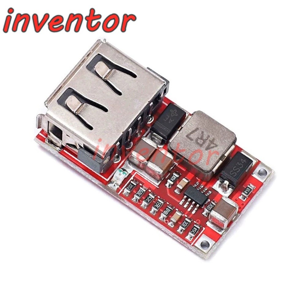 ((1-5PCS) DC 6-24V 12V/24v ถึง 5V USB Output Charger Buck Power Module Mini DC-DC Buck Module แหล่งจ