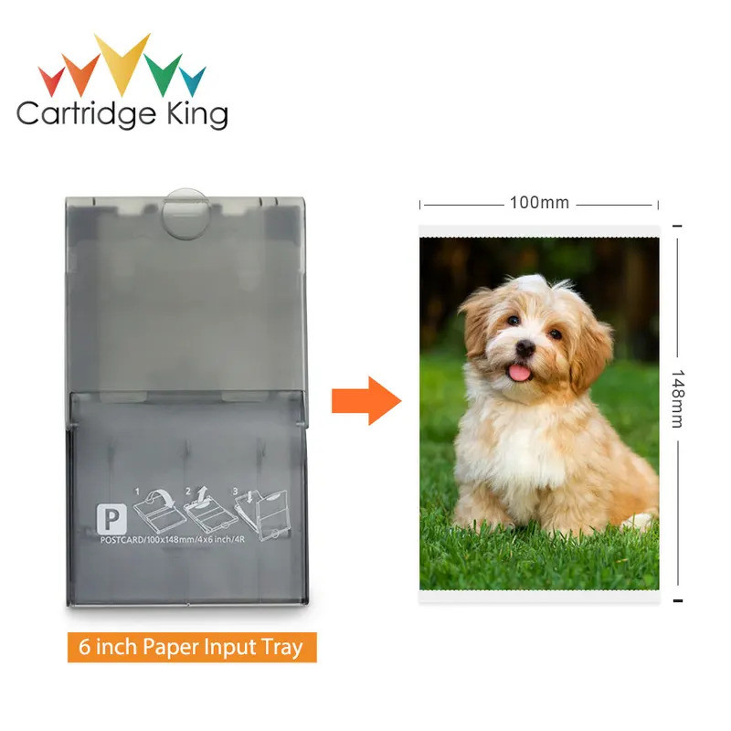 PCP-CP400 6 นิ้วกระดาษอินพุต P ถาด KP108IN สําหรับ Canon Selphy CP1500 CP1300 CP1200 CP1000 CP910 CP