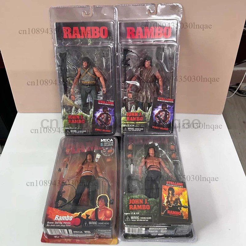 NECA Figure First Blood John J Rambo Stallone Action Figure Rambo 2015 Ver. กองกําลังพิเศษทหาร Aveng