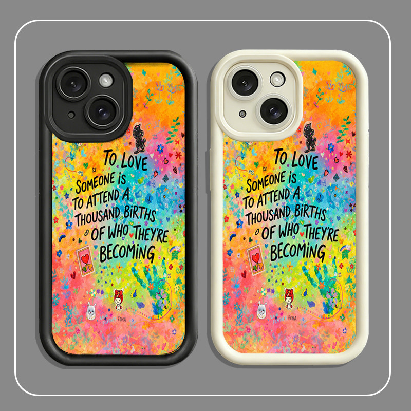 เคส iPhone Love Thousand Lives แบบเต็มสําหรับ iPhone 11/12/13/14/15/16/17 Pro/Max/Plus/Mini