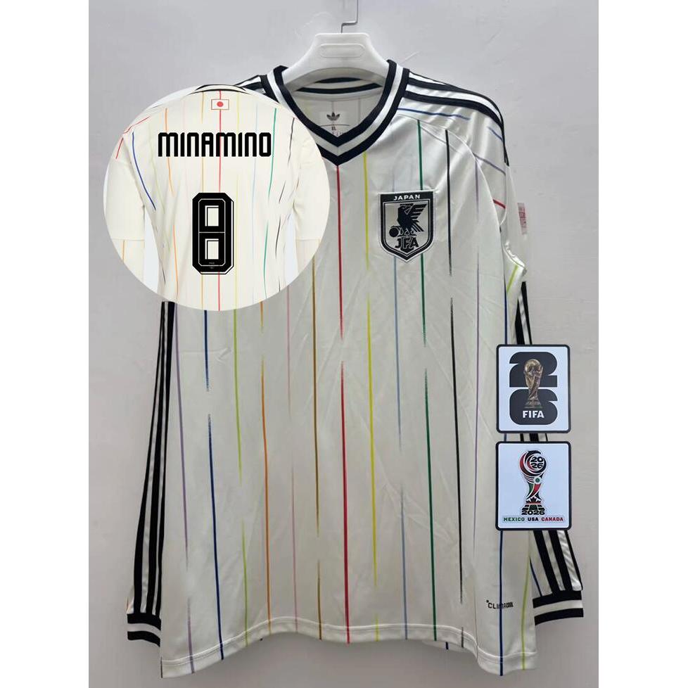 ใหม่!! 26/27 เสื้อฟุตบอลแขนยาวแฟนๆ ของญี่ปุ่น S-4XL