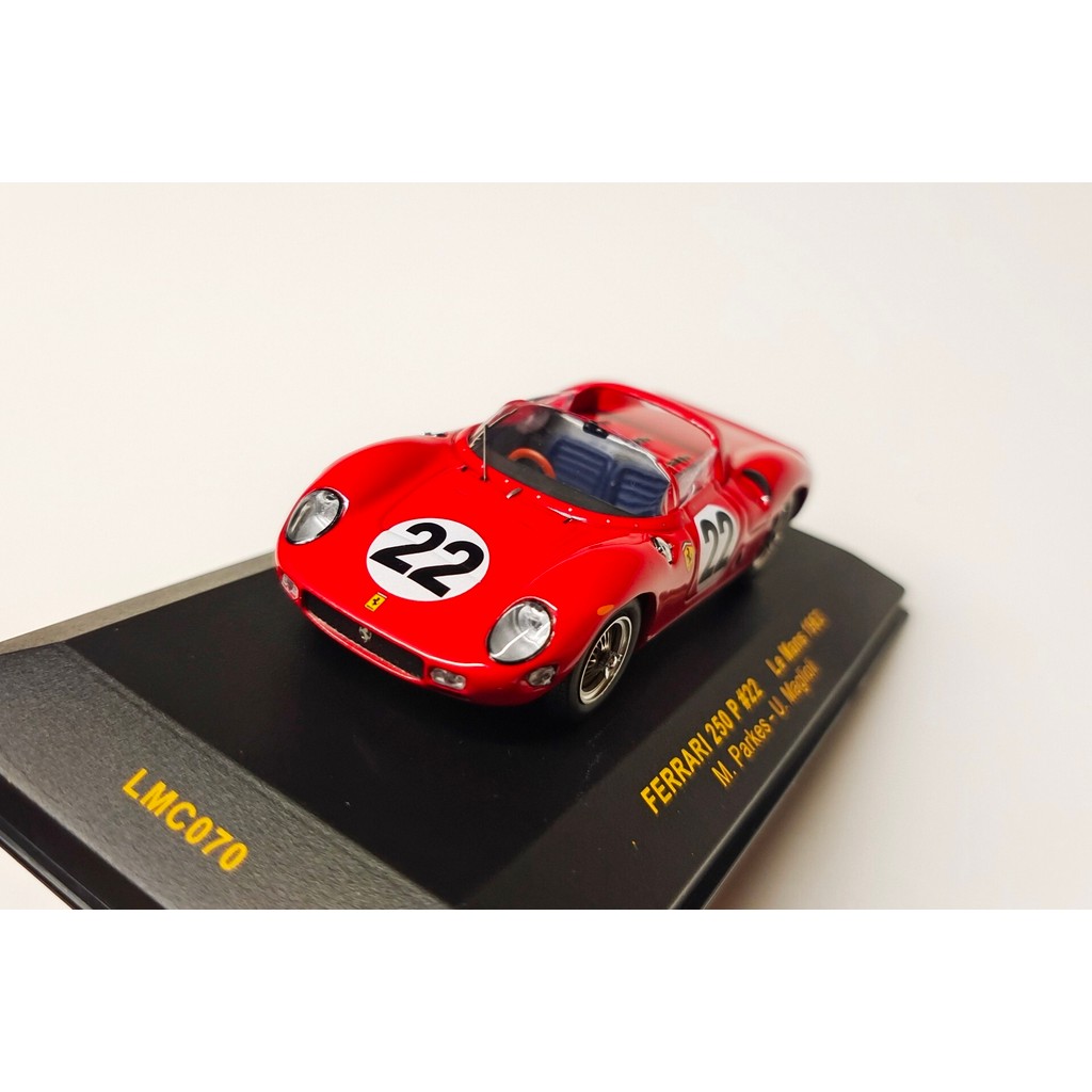 Ixo รุ่น 1: 43 Scale FERRARI No. 22 LE Man Racing, FERRARI 250 P #22 LE MANS 1963 LMC070.#1/43 โมเดล