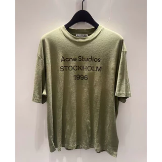 เสื้อยืดแขนสั้นคอวี สไตล์เรโทรยุบย่น ไซส์XS-XL