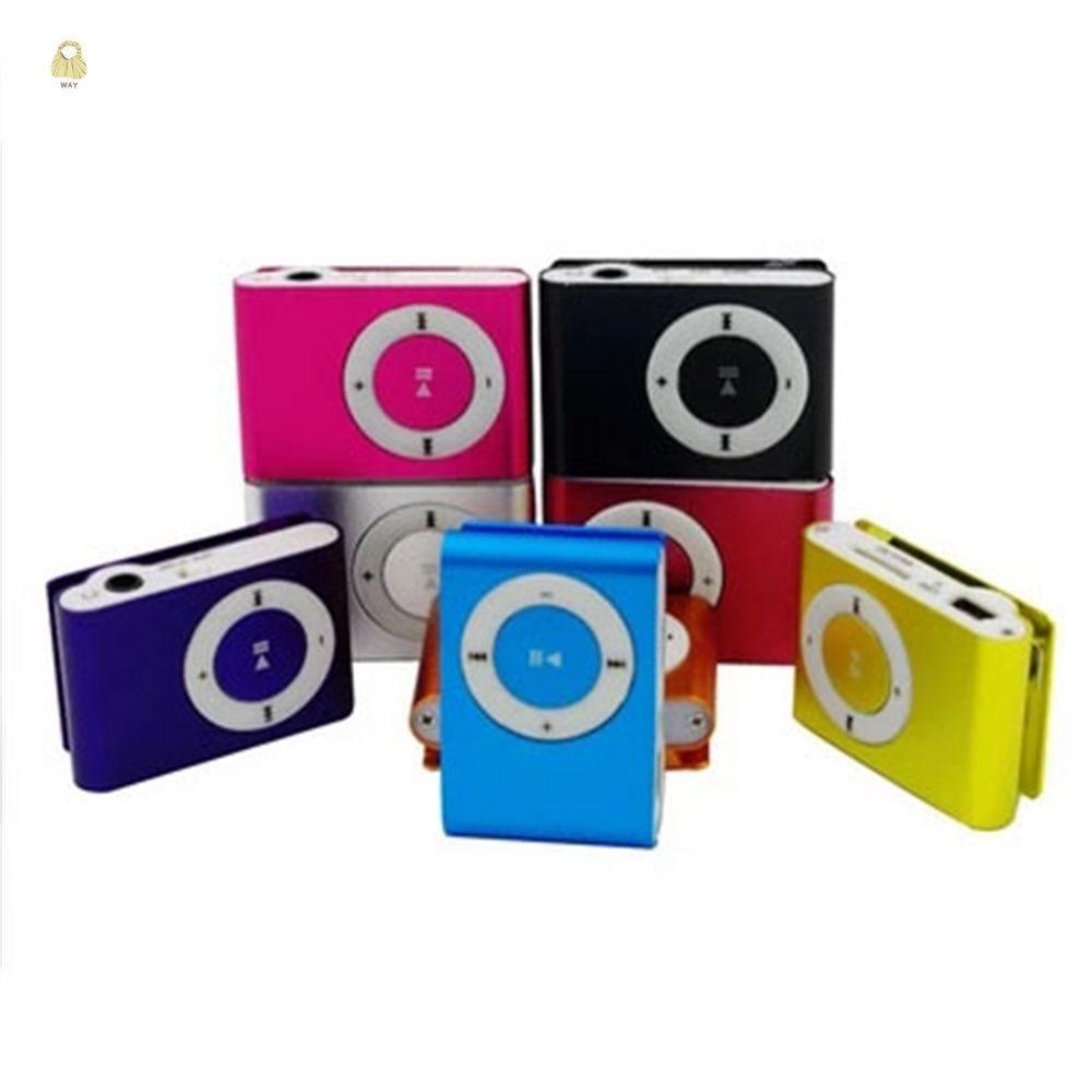 WAY Clip MP3 เครื่องเล่นสื่อแบบพกพากันน้ํา Walkman 3.5 มม. Mirror Sport MP3