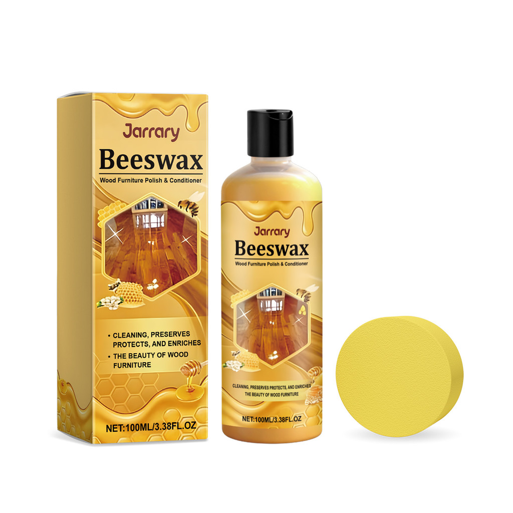 Jarrary 100ML ขี้ผึ้งเฟอร์นิเจอร์ไม้ Polish & Conditioner, Natural Wood Restorer สําหรับเฟอร์นิเจอร์, พื้น