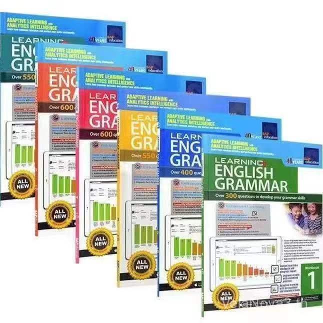 SAP Learning English Grammar Grammar หนังสือออกกําลังกาย G1-G6 ผู้ช่วยการสอนภาษาอังกฤษระดับประถมศึกษ