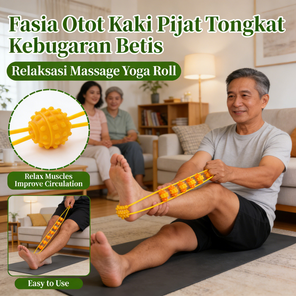 Fasia Calf Massage Stretch Yoga Roll ผ่อนคลายสมอง Feet Stick Massage