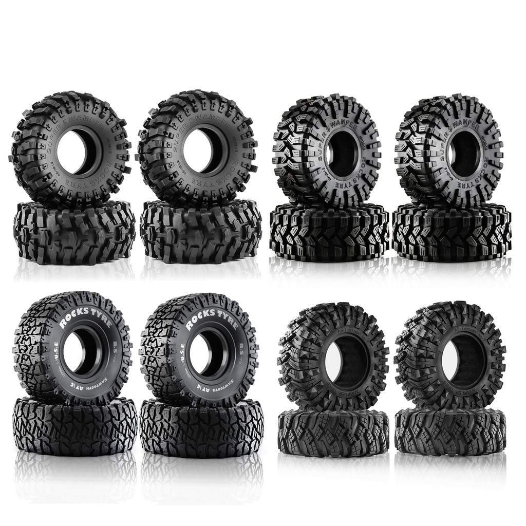 4pcs 1.9 นิ้วยาง Tyre 120*48 มม.สําหรับ 1/10 Rc Crawler รถ Trax Trx4 Axial Scx10 Wraith Scx10 Yikong