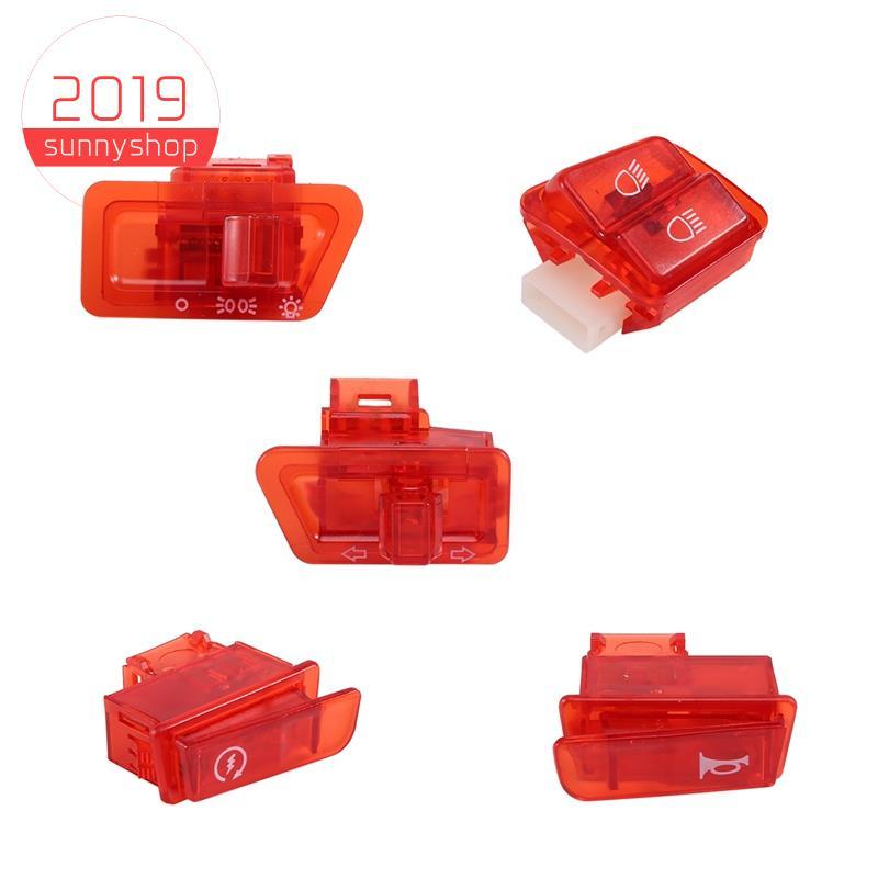 [sunnyshop2019]สวิตช์ไฟเลี้ยวรถจักรยานยนต์ปุ่มแตรไฟไกลและใกล้สําหรับสกู๊ตเตอร์ GY6 50Cc 125Cc 150Cc 