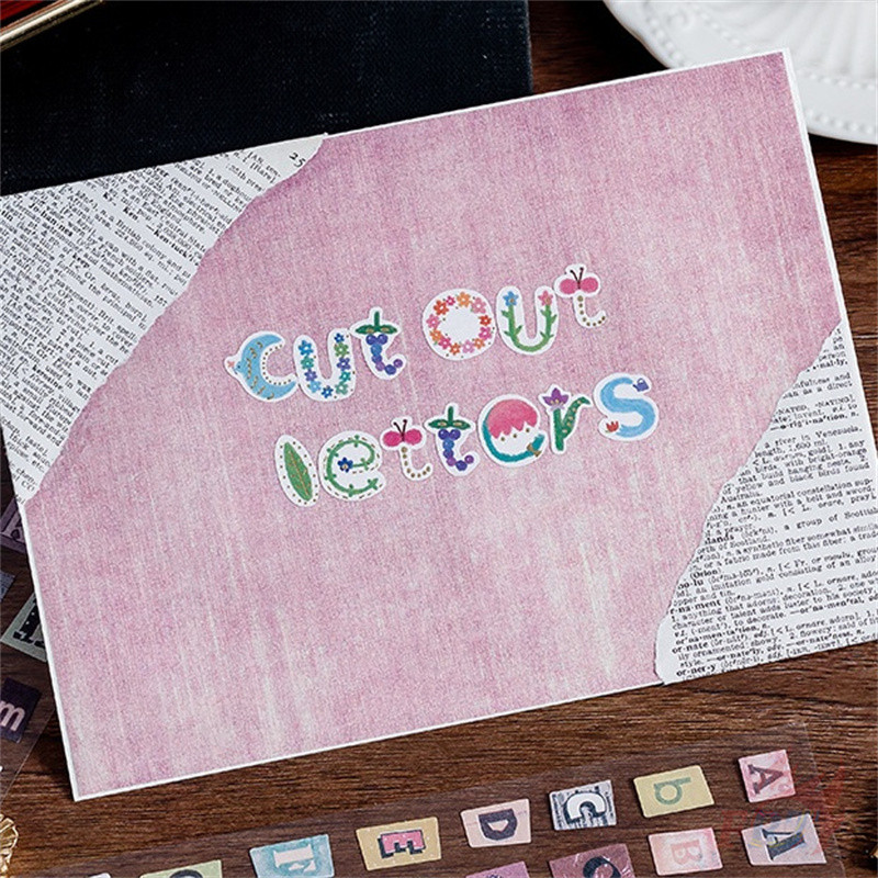 ❉ สติ๊กเกอร์ตัวอักษรและตัวเลขย้อนยุค ❉ 6แผ่น/ชุด DIY แฟชั่นไดอารี่ Scrapbooking Decals สติกเกอร์ ราคา ถูกที่สุด ดีลบีเคเค แกลเลอรีภาพที่ 5