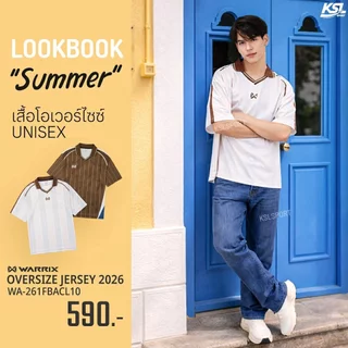 ใหม่!! WARRIX Oversize Lifestyle Jersey 2026 เสื้อโอเวอร์ไซส์ เสื้อกีฬาทรงโอเวอร์ไซส์ WA-261FBACL10