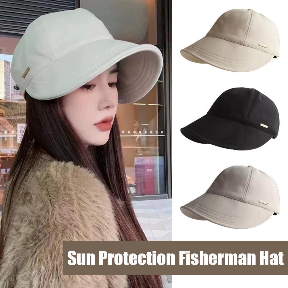 หมวกป้องกัน UV กว้าง-brim quick-drying สำหรับฤดูใบไม้ผลิและฤดูร้อน ปกปิดคอดี J1m8