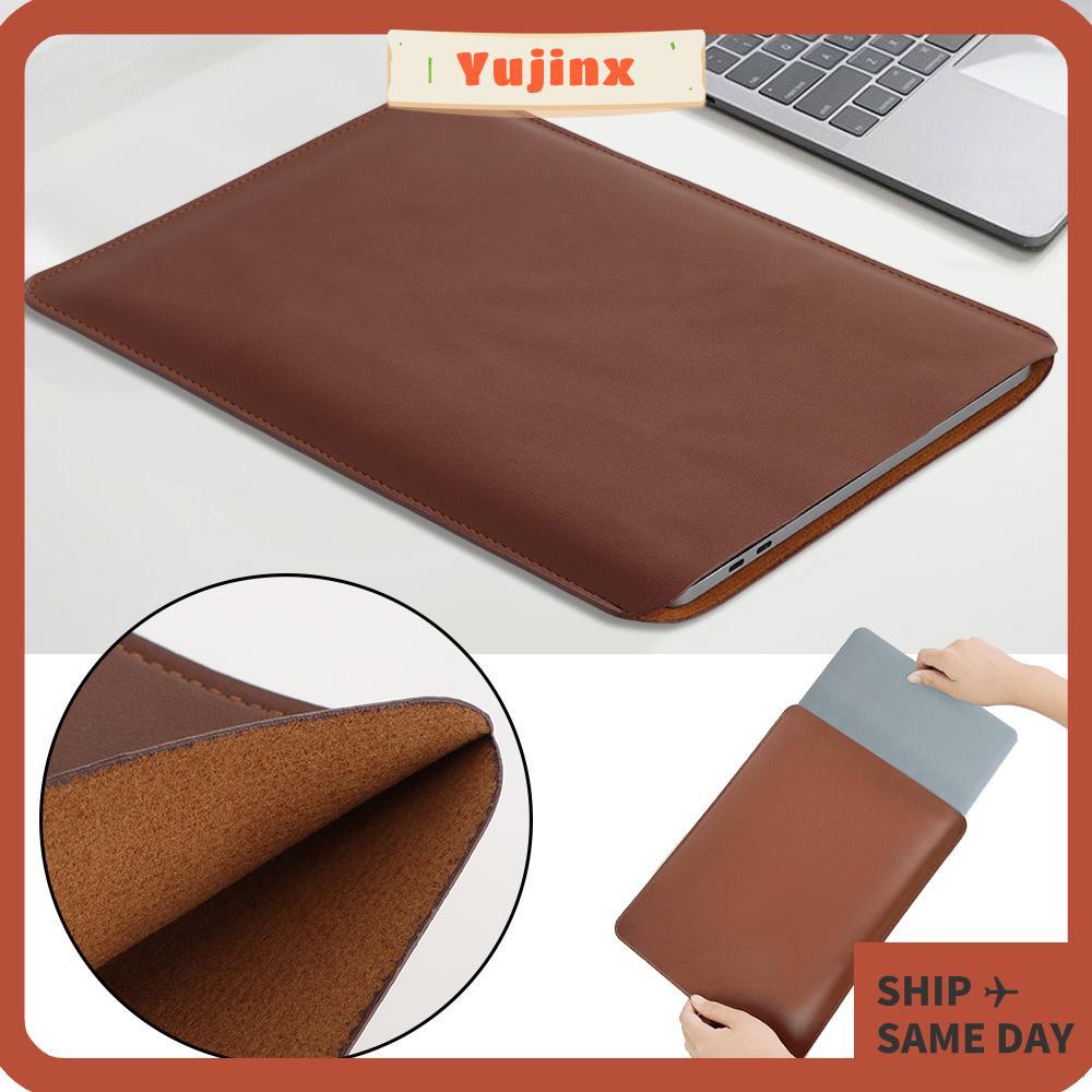 YUJINX Laptop Sleeve Carring, Microfiber Lining 13 14 15 นิ้วโน้ตบุ๊ค, Commute หนัง PU Water and Splash Proof กระเป๋าแล็ปท็อปสําหรับแล็ปท็อป Dell