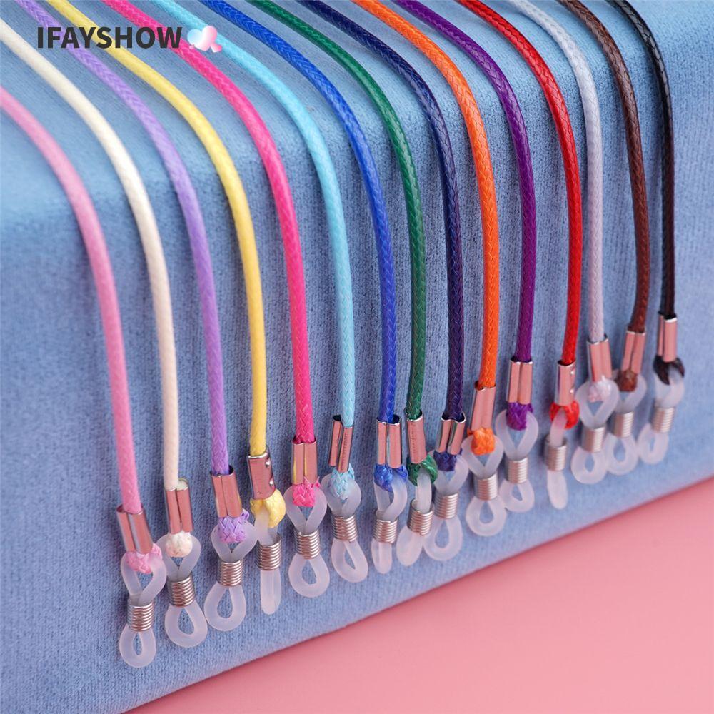 IFAYSHOW แว่นกันแดดสายคล้องโซ่พรีเมี่ยม สําหรับแว่นอ่านหนังสือ เชือกคล้องแว่นตา