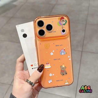 เคสไอโฟน17air เหมาะสำหรับ IPhone 16 17 15 14 13 12 11 Pro Max 15 Plus เคสโทรศัพท์แบบเท็ดดี้แบร์น่ารักๆ สไตล์สาวๆ