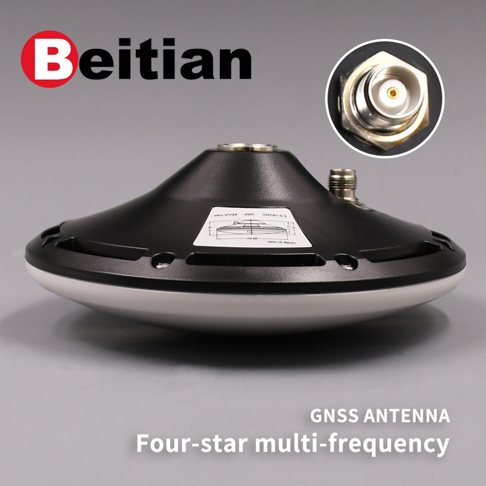 BEINTIAN เสาอากาศ RTK GNSS ความแม่นยําสูง ZED-F9P เสาอากาศ GPS เสาอากาศ CORS กําลังขยายสูง TNC 3-18V