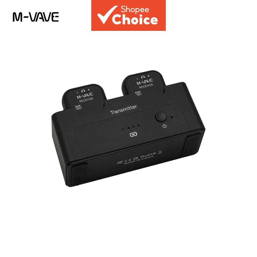 ระบบไร้สาย M-VAVE WP-12 ตัวส่งสัญญาณรับสัญญาณ 2.4GHz ความหน่วงต่ํา ระบบมอนิเตอร์สองทางสําหรับการฟังห