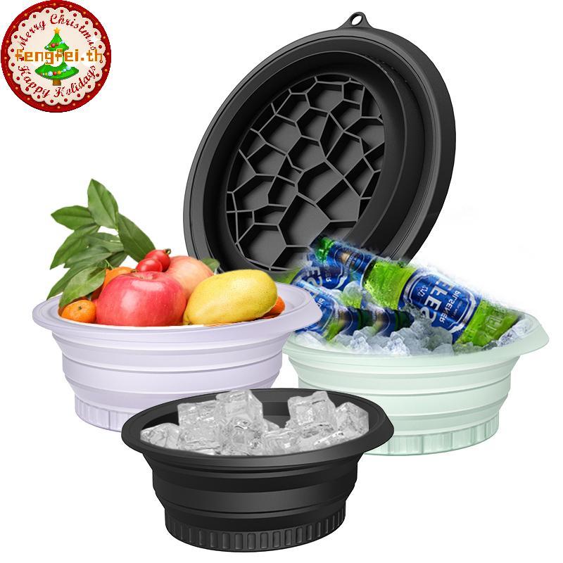 FENGFEI ชามขนาดใหญ่สําหรับ Face Ice Bath ชามน้ําแข็งพับได้ชามซิลิโคนสําหรับจุ่มใบหน้า Ice Bath Ice B