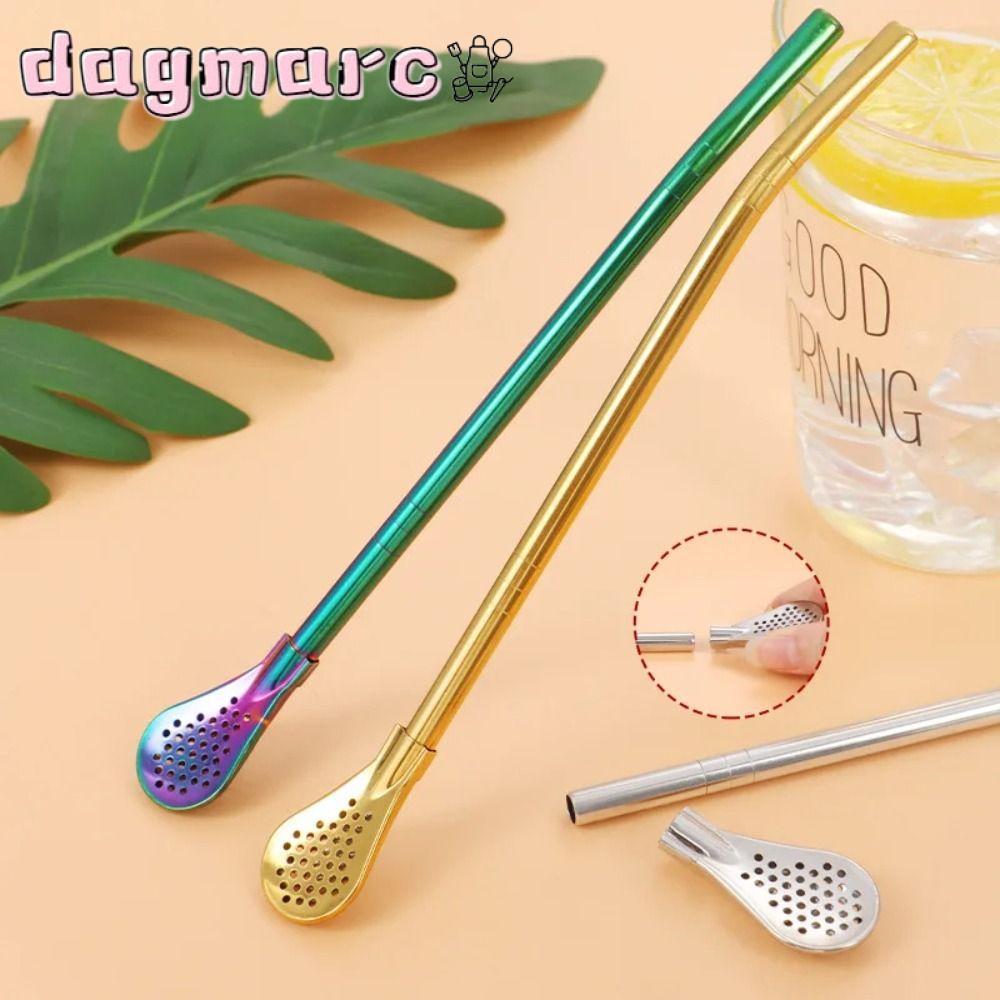 DAGMARC Yerba Mate Filter, 304 สแตนเลส Bombilla Gourd หลอดดื่ม,ทนทานนํากลับมาใช้ใหม่ที่มีสีสันล้างทํ