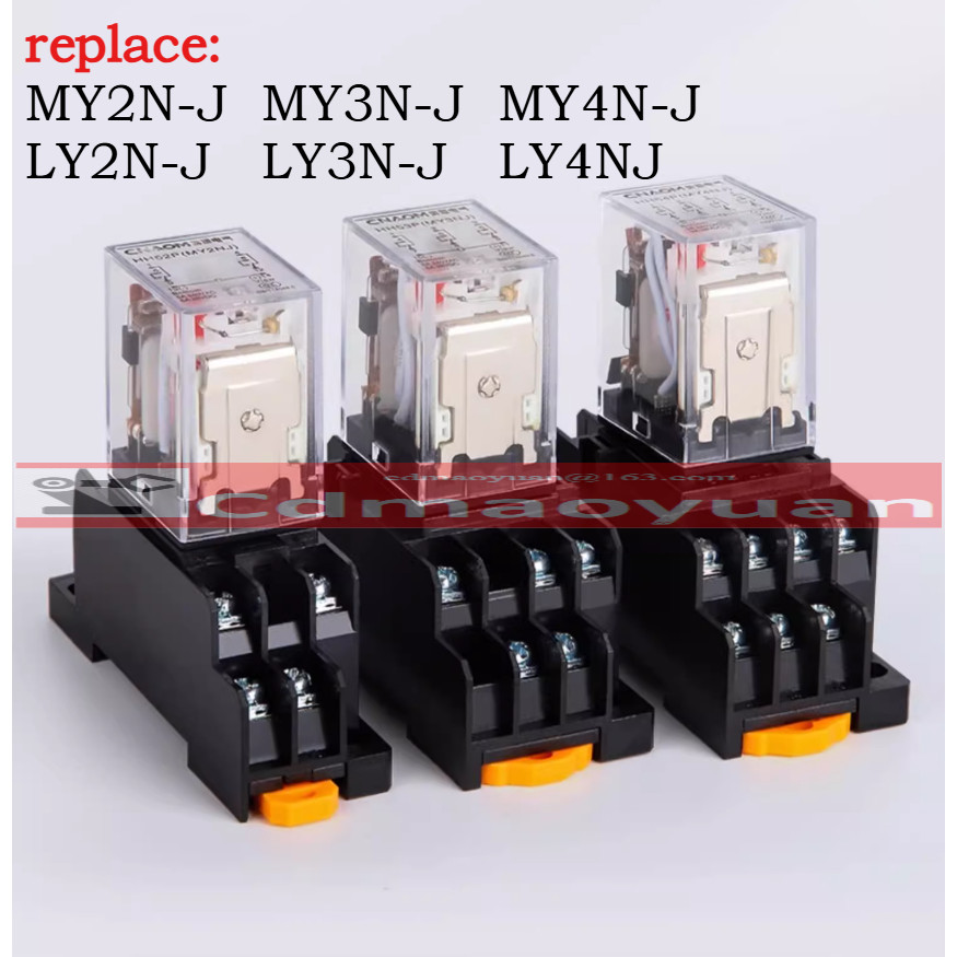 รีเลย์ระดับกลางขนาดเล็ก AC DC MY2N-J MY3N-J MY4N-J LY2N-J LY3N-J LY4N-J