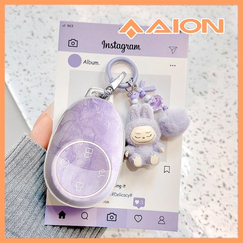 ในสต็อก > Guangqi Aion v Tyrannosaurus ฝาครอบกุญแจ Aion ut รุ่นที่สอง Aion Aion yplus Buckle splus Aion rt * MOJOGY