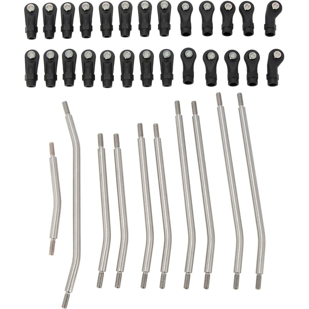 MEUS RACING SCX10 II Links ชุดฐานล้อสําหรับ AXIAL SCX10 II 90046 90047 90035 อะไหล่อัพเกรด 10 ชิ้น (