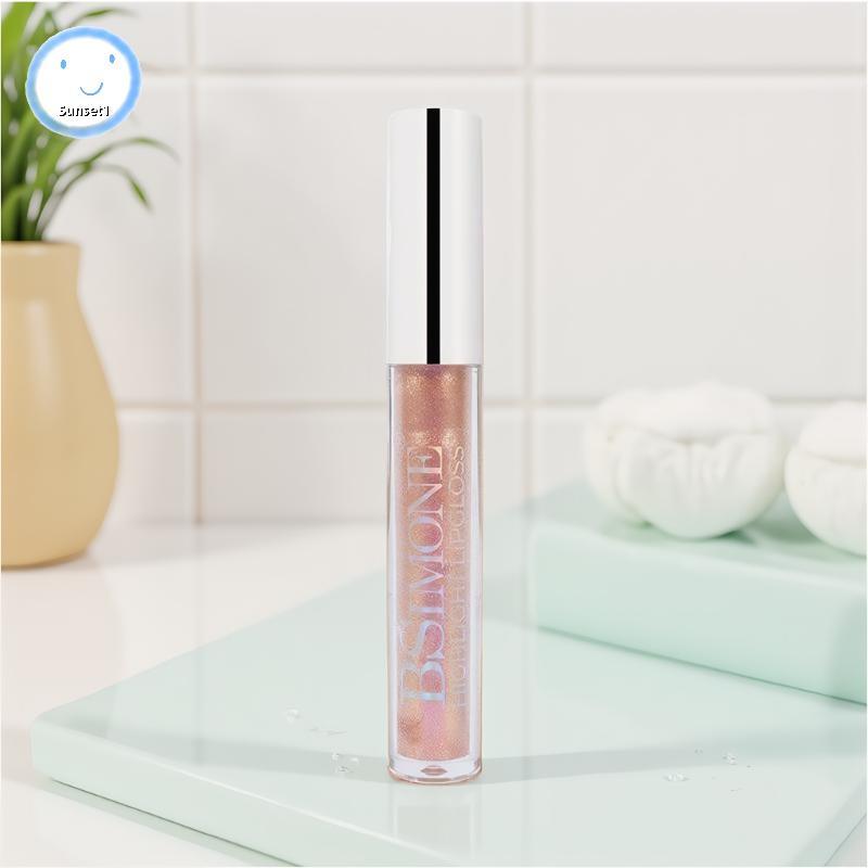 Sunset BSIMONE 4g Moisturizing Diamond Shimmer Glitter Lip Gloss แต่งหน้าประกาย Glitter Liquid ลิปสต