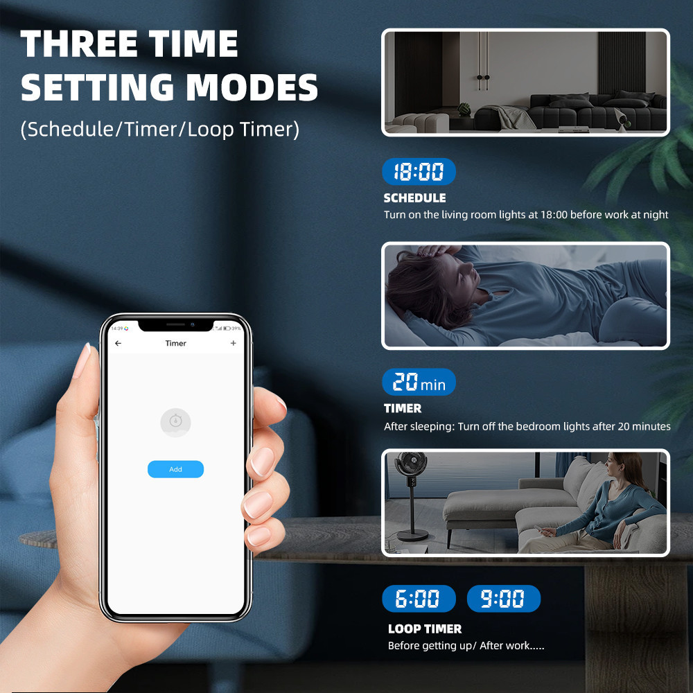 Taxnele Ewelink 1P+N 63A 110V 220V WIFI สมาร์ทสวิตช์ Energy Meter Circuit Breaker รีเลย์แรงดันไฟฟ้า Current Protection - รูปที่ 7