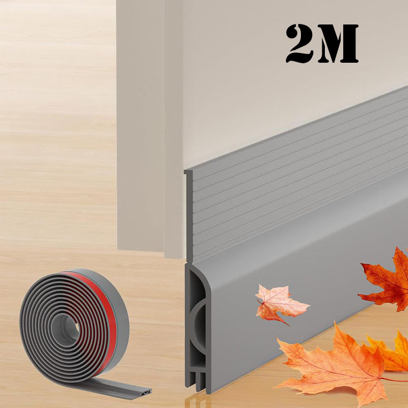 1/2 เมตร Heavy-Duty ประตู Draft Stopper กวาดปรับ Fit ด้านล่างซีลประตู Soundproofing ฉนวนกันความร้อน Barrier สําหรับ Cold Air Blocking