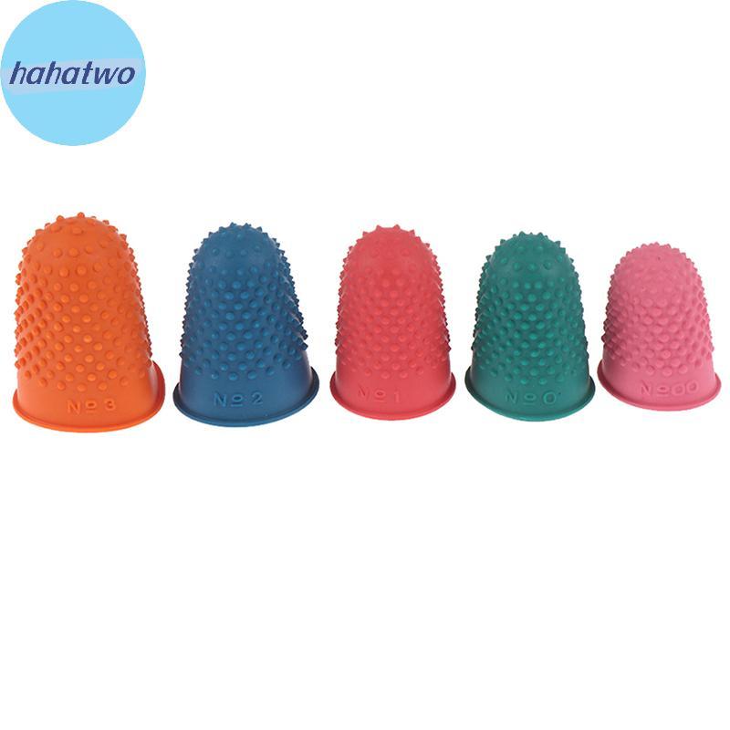 Ha 5 ชิ้นนับกรวยยาง Thimble Protector เย็บ Quilter Finger Tip Craft TH