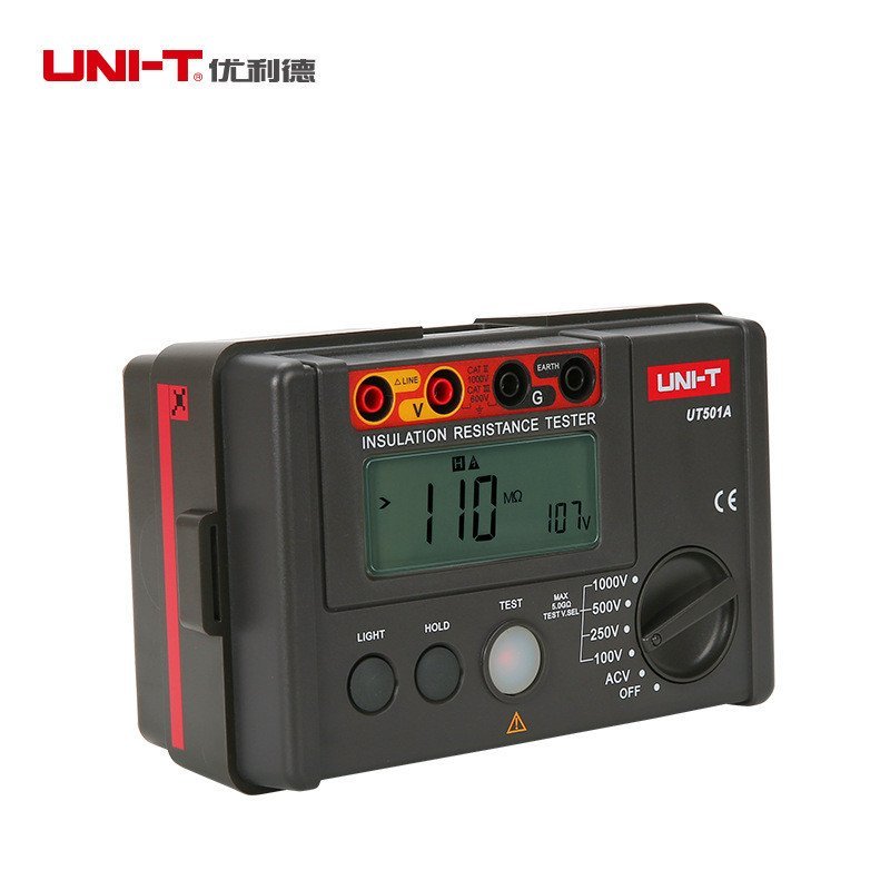 Digital Megohmmeter ฉนวนกันความร้อน Shaker Resistance UT501A เครื่องวัดความต้านทาน UT502A Unid เครื่