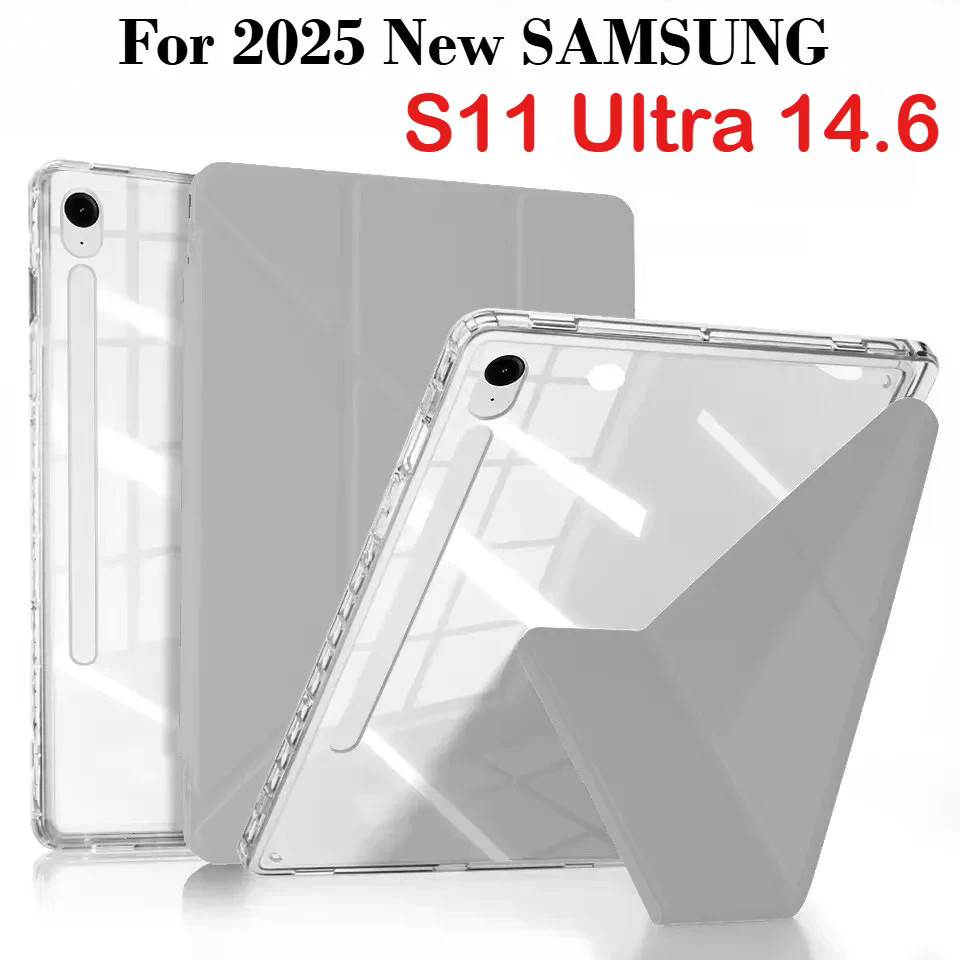 2025 ใหม่ Y-พับสมาร์ทสําหรับ Samsung Galaxy Tab S11 Ultra 14.6 นิ้ว Funda สําหรับ S11 Ultra 14.6 "HD