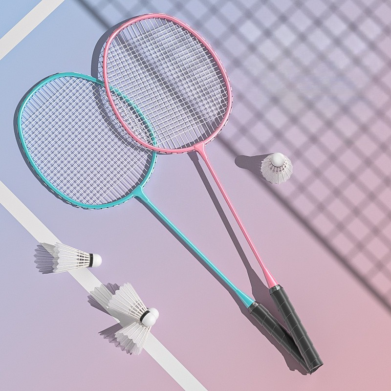 Adult Sports Badminton Racket Ultra Light Badminton Racket Training Racket Integrated Badminton Rack